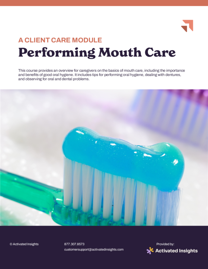 Performing Mouth Care
